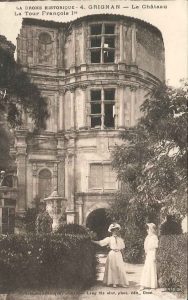 Marie Fontaine ruine château de Grignan Carte postale