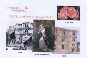 Marie Fontaine invitation inauguration Rose Pour l'amour d'un château