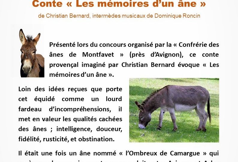 Conte « Les mémoires d’un âne » à Réauville - 0