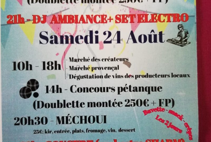 Fête Votive et Marché des créateurs et producteurs à Le Pègue - 0