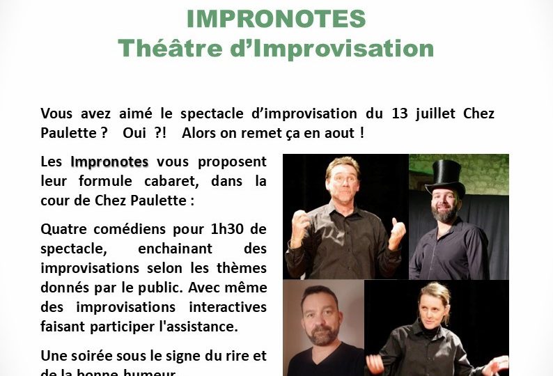 IMPRONOTES Théâtre d’Improvisation à Réauville - 0