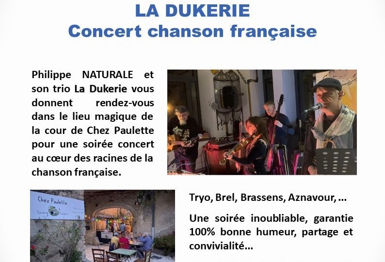 Concert LA DUKERIE à Réauville - 0