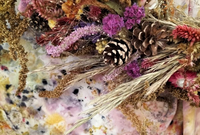 Atelier couronnes de fleurs séchées à Montbrison-sur-Lez - 2