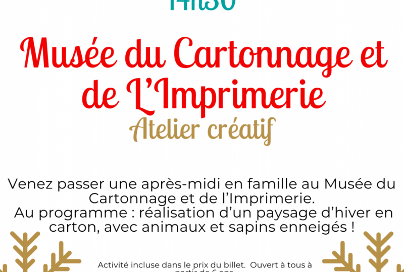 Atelier créatif au musée du Cartonnage et de l’Imrimerie à Valréas - 0