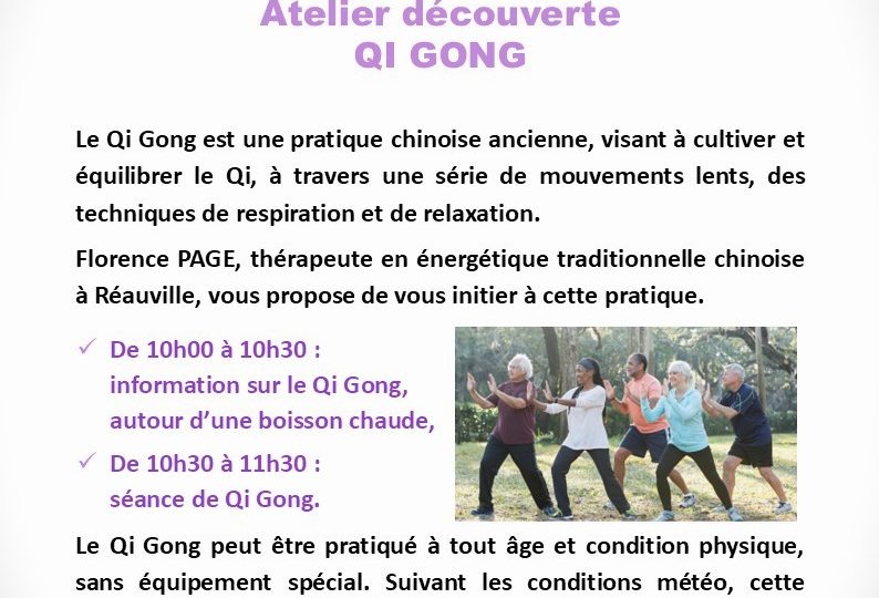 Atelier découverte QI GONG à Réauville - 0